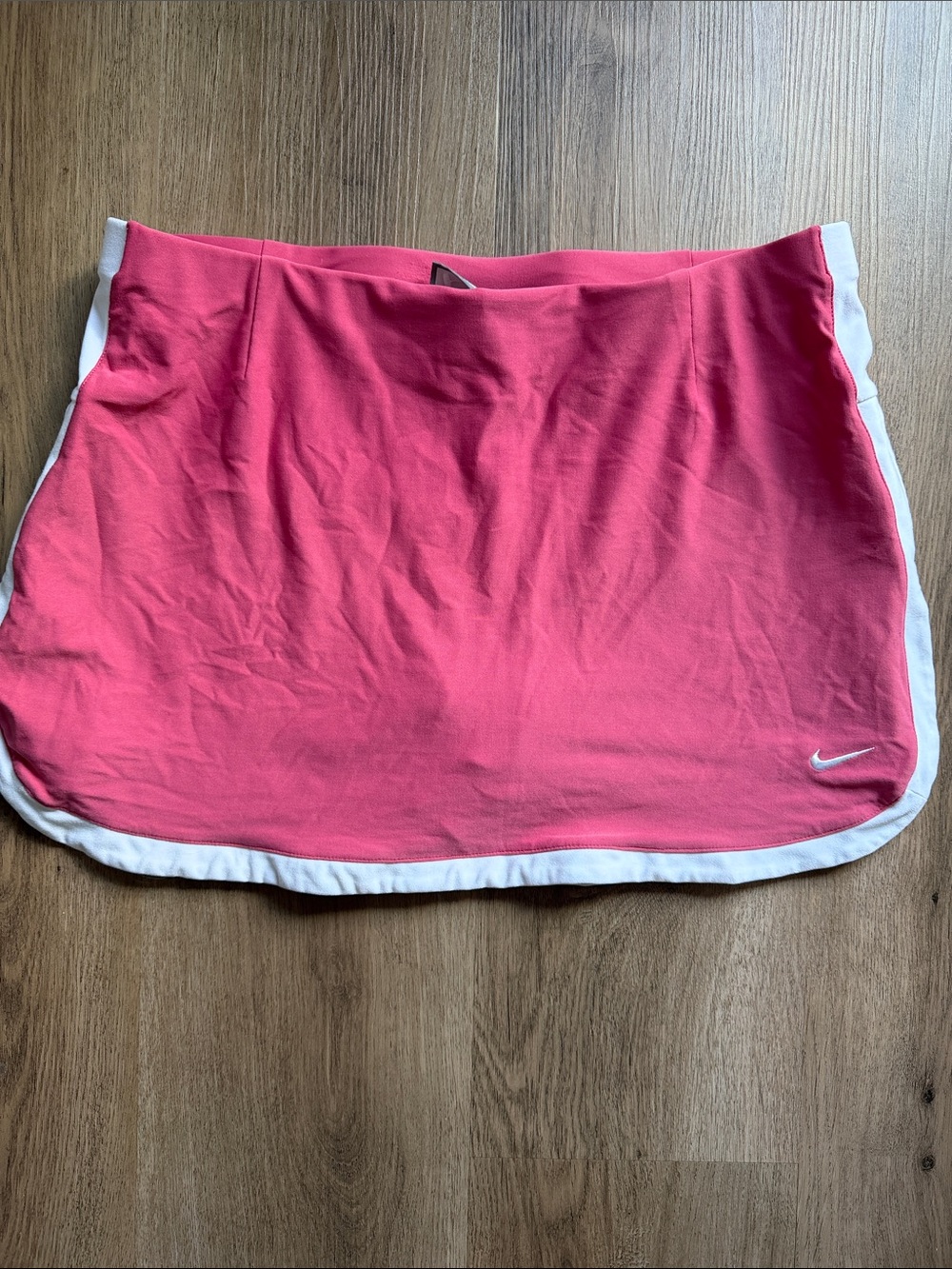 Nike Coral Pink Mini Skirt with White Trim